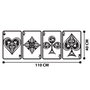 Wallity Bedbin Accesorio Decorativo de Pared de Metal Negro